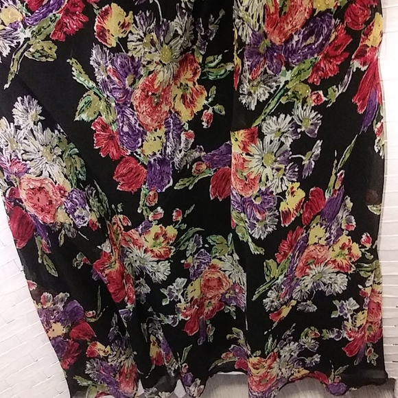 Bust 44'' ,Length 58''Colorful Plus Size Maxi - Picture 6 of 11